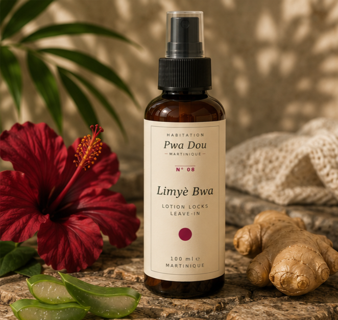 Limyè Bwa — Lotion locks leave-in hibiscus & carapate