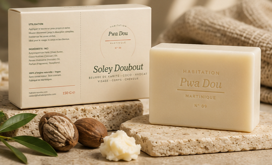 Soley Doubout — Savon corps roucou & curcuma de Martinique